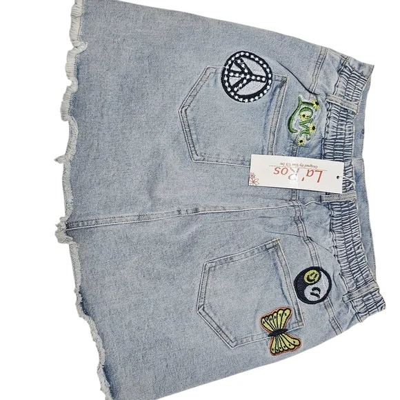 Vibrant Embellished Denim Skirt - Picture 2 of 12